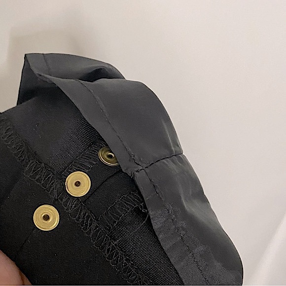 H&M Gold Studded Black Mini Skirt Lined Edgy Chic Shop The Trend Dressy Casual - Picture 7 of 10